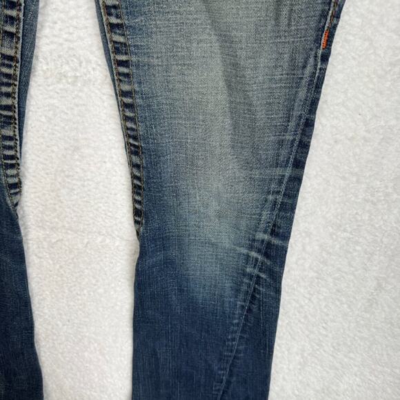 True Religion Joey Y2K Vintage Low Rise Flare Distressed Jeans 26 - Picture 5 of 9
